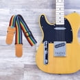 thumbnail image 2 of KAKOWELY Sangle de Guitare Mignonne Rayée Colorée Sangle de Guitare Élargie Sangle d'Épaule Réglable pour Guitares Acoustiques et Basses Sangle de Guitare Confortable, 2 of 5
