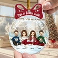 thumbnail image 4 of Life Is Better with Brothers and Sisters Ornament – Personalized Cartoon Sibling Tree Decoration, Custom Names Holiday Gift for Brother Sister Family Reunion Keepsake, 4 of 5