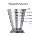 thumbnail image 3 of 75ml de acero inoxidable escala de medición de jigger de cocktail bebida de vino Shaker Pub Bar Cup Tumblerful Staup Dido Hogar, 3 of 6