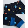thumbnail image 7 of Popshion Little Boys Pajamas Space Planets Pjs 2 Piece Set Toddler 100% Cotton Long Sleeve Sleepwear For Kids Age 3T/6240, 7 of 7