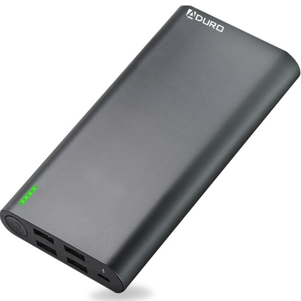 Aduro 20000mAh Battery Pack Power Bank with 4 USB Port