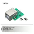 thumbnail image 3 of Uxcell 10 Pcs USB Type B Female Connector to DIP Adapter Breakout Module Solder Breakout PCB Board, 3 of 4