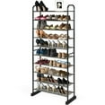thumbnail image 5 of Canddidliike 10-Tier Free-Standing Metal Frame Shoe Rack, Multi-Functional Shoe Rack & Storage Organizer for Entryway Closet, 5 of 8