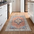 thumbnail image 4 of GLN Rugs Kitesh - Indoor, Machine Washable Area Rug 2'6"x7' Turkish Terra Home Carpet, All Ages, 4 of 8