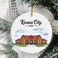 thumbnail image 2 of Kansas City USA Christmas Ornament, Collection of City Travel Souvenirs for Family and Friends, Christmas Tree Ornament City Travel, Trips of The Year, Christmas Ornament 2025, 2 of 5