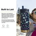 thumbnail image 3 of Klean Kanteen TKWide Insulated Water Bottle with Twist Cap - Stainless Steel Water Bottle - 12 Oz, Navy Hearts, 3 of 7