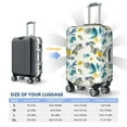 thumbnail image 4 of Yiaed Watercolor Leaves Print Travel Luggage Cover Suitcase Protector Fits 18-32 Inch Luggage Wheel Covers Patterned Elastic Luggage Anti-scratch（No luggage）-Small, 4 of 5