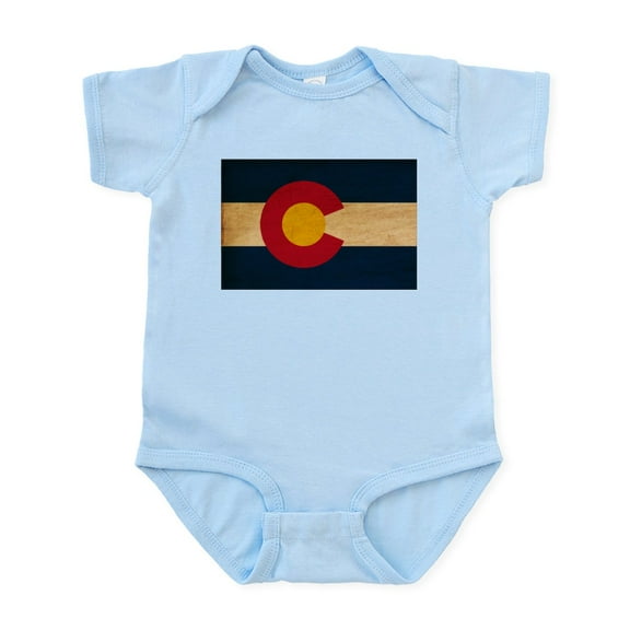 CafePress - Colorado Flag Infant Bodysuit - Baby Light Bodysuit, Size Newborn - 24 Months