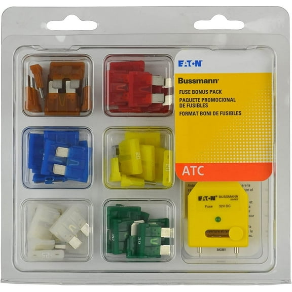 Bussman NO.44 42 Piece Buss ATC Blade Fuses Bonus Pack