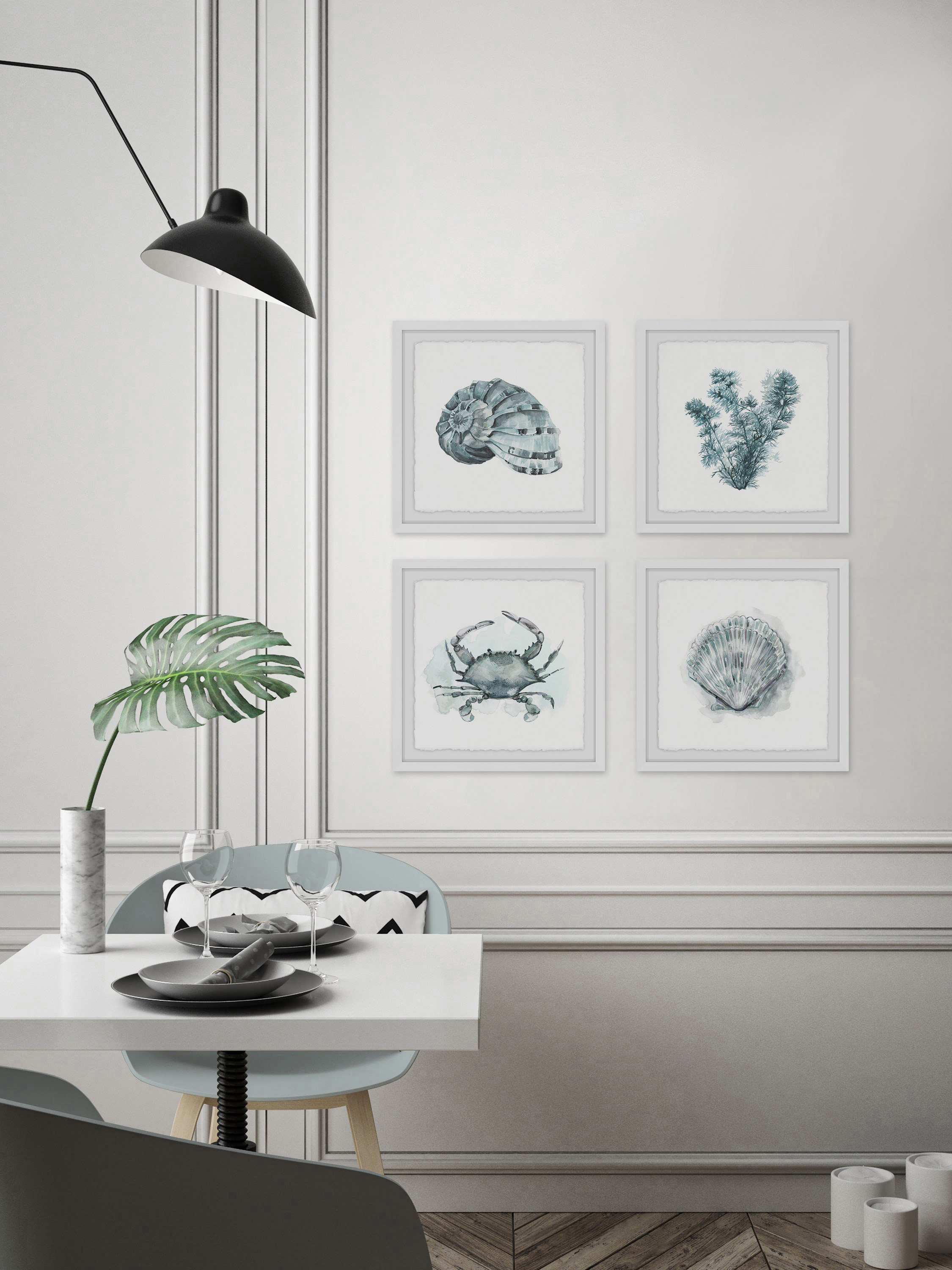 Marmont Hill Sea Life Quadriptych