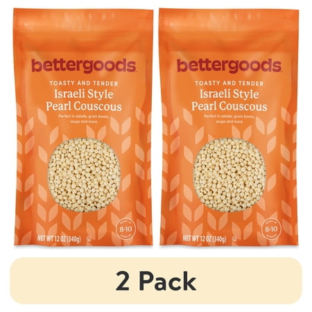 (2 pack) bettergoods Israeli Style Pearled Couscous, 12 oz