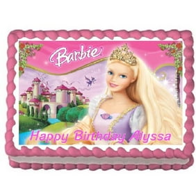Decopac Barbie Unicorn Quarter Sheet Edible Cake Topper Each Walmart Com Walmart Com