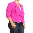 thumbnail image 2 of Women's Plus Size Casual 3/4 Sleeve Office Work Blazer Jacket, 2 of 5