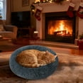 thumbnail image 3 of Cama redonda y cálida de 70 cm para gatos y perros, cómoda y acogedora para el invierno, 3 of 5