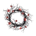 thumbnail image 3 of Eyeball Wreath with String Lights Home Decor 18" Front Door Halloween Wreath for, 3 of 8