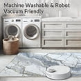 thumbnail image 5 of ODIKA 8'x10' Machine Washable Non-Slip Area Rug, Modern Marbled Vein for Contemporary Floor High Traffic Rug, White, 128911, 5 of 7