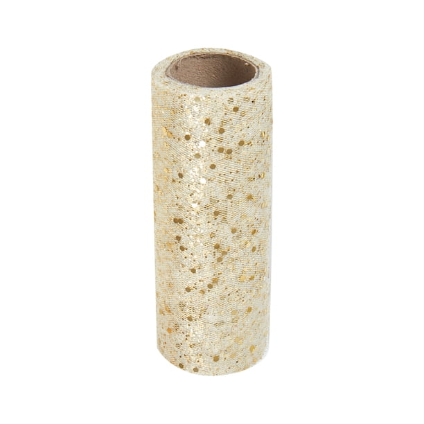 Precio sorpresa!Cinta de malla de polietileno con papel de aluminio en cada rollo para guirnaldas, guirnaldas, envoltura y decoración de lazos