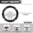 thumbnail image 5 of Uorisanigo Skull 15 Inch Steering Wheel Cover Funny Car Steering Wheel Protector for Most Vehicle Warm Car Steering Wheel Cover Fluffy Auto Wheel Cover Winter Car Accessories Gift for Friends, 5 of 8
