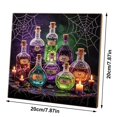 thumbnail image 3 of Halloween Potion Bottle 3D Pearl Diamond Art Kit Full Drill Shaped Rhinestone Painting for Adults Beginners Gothic Skull Spider Web Candle Wall Decor Holiday Handmade Gift, 3 of 8