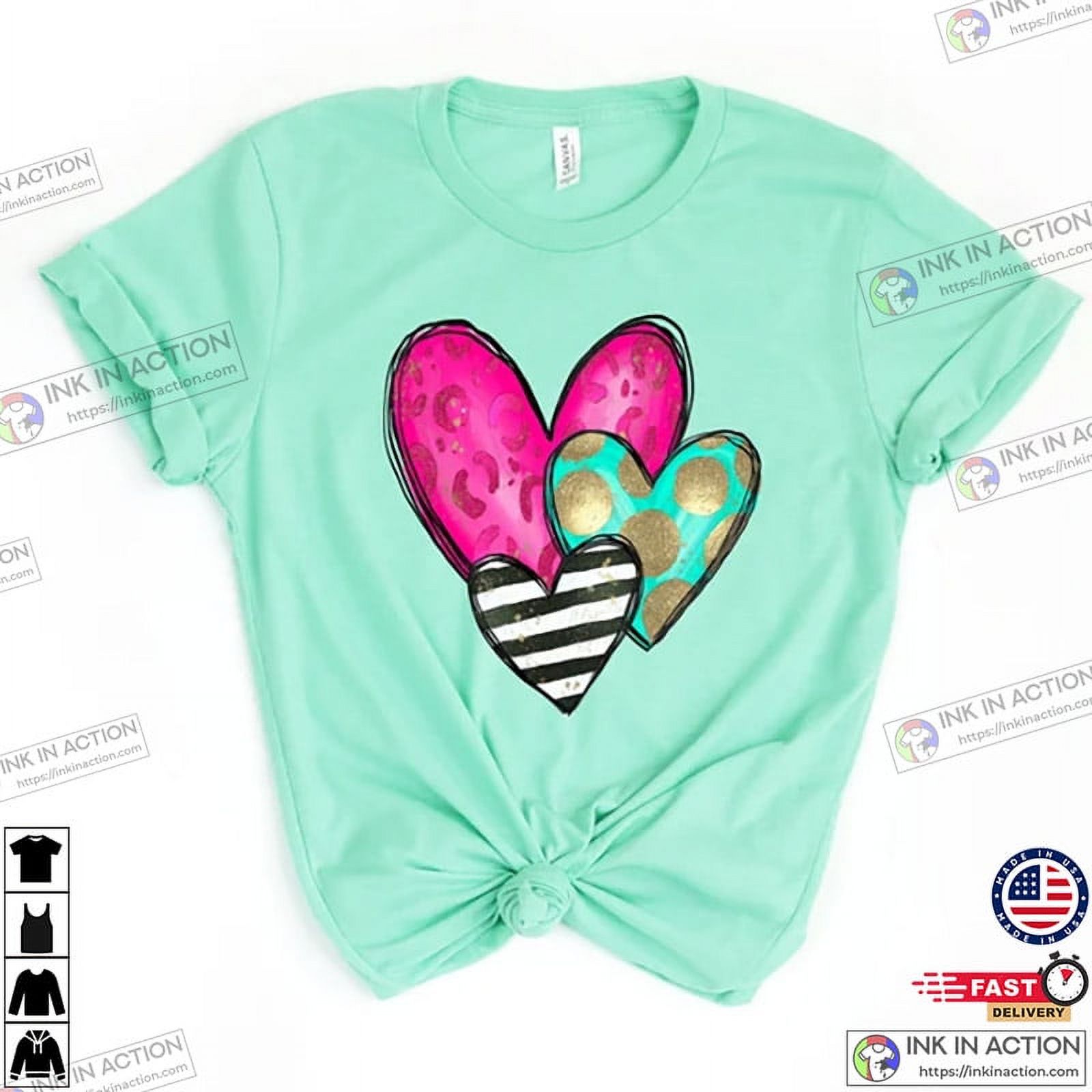 Heart Shirt, Valentine’s Day Shirt For Women - Walmart.com