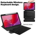 thumbnail image 3 of For Lenovo Tab M11/xiaoxin Pad 11 2024 Case Pu+acrylic Tablet Stand Cover With Bluetooth Keyboard, 3 of 5