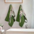 thumbnail image 3 of Easter Gentleman Rabbit Hand Towels 2 PCS, Colorful Eggs Kitchen Towel Ultra Soft and Highly Absorbent,Decorative Fingertip Face Towel for Bathroom Hotel, 28.3"x14.4", 3 of 4