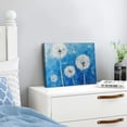 thumbnail image 4 of Acheng Dandelion Wall Art Modern Blue and White Painting Floral Canvas Landscape Pictures for Bedroom Living Room Wall Decor 16x12inch, 4 of 6