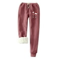 thumbnail image 2 of Qertyioot 2024 Nouvelle Année Réinitialiser Mode Femme Décontracté Imprimé Extensible Taille Haute Garder au Chaud Pantalon Long Pantalon Pleine Longueur Leggings, 2 of 4