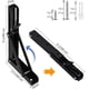 thumbnail image 2 of Juego de 2 soportes para estantes de 300 mm, soporte de consola plegable, soporte de pared de acero inoxidable plegable, capacidad de carga de 60 kg/132 ​​lb, 2 of 5