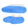 thumbnail image 4 of 25 pares cubiertas de pies de esquí desechables cubiertas de calcetines para viajes de salón de belleza Blue Eusize 25 a 34, 4 of 8