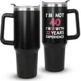 thumbnail image 2 of 40th Birthday Gifts For Him, Women Mens 40th Birthday Gift Ideas, 40th Birthday Gifts For Men Funny, Forty Birthday Gifts For Men And Women, 40th Cups, 50th Tumbler with Handle, 2 of 6