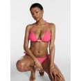 thumbnail image 5 of Hot Girl Summer by Megan Thee Stallion Women’s and Women's Plus Bubblegum Hottie Shell Triangle Bikini Top, Sizes XS-3X, 5 of 6