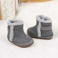 thumbnail image 6 of Gyujnb Winter Warm Lined Boots for Toddler Girls Non Slip Sole Soft Comfortable First Walking Shoes Outdoor,Boys Shoes,Girls Shoes,Size:4, 6 of 7