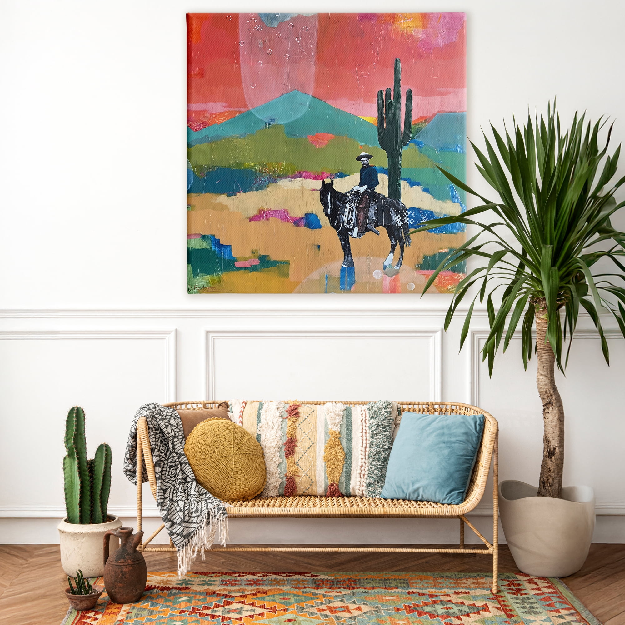 Stupell Industries I Used To Be A Cowboy Canvas Wall Art, design by Dianna Fritzler