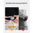 thumbnail image 3 of DHM Men Nylon Canvas Automatic Ratchet Belt with Metal Buckle Black, 3 of 6