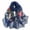 Navy2, variant on Baberdicy Women's Lightweight Chiffon Scarf, Floral Print Shawl Wrap for Spring Summer, Sheer Beige L2