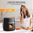 thumbnail image 5 of Adoolla Air Fryer Oven 5Qt Pantalla táctil grande sin aceite 1500W Mini horno combinado con 7 accesorios, 5 of 5