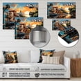 thumbnail image 4 of Designart "Pop Art Charleston III" Cityscapes Metal Wall Art Prints, 4 of 5