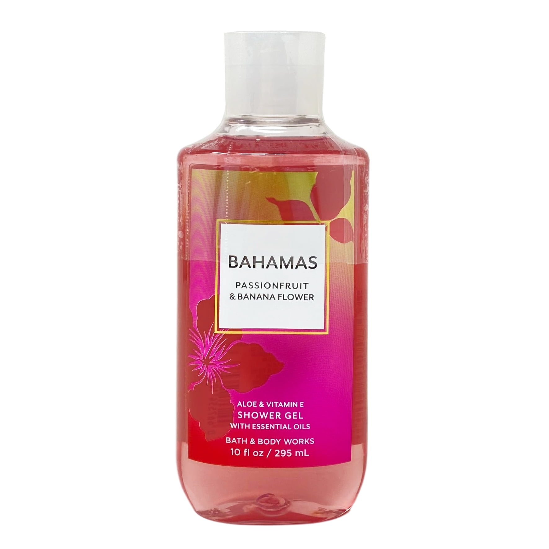 Bath and Body Works Bahamas Passionfruit & Banana Flower 3 Pack Aloe + Vitamin E Shower Gel Set - Full Size