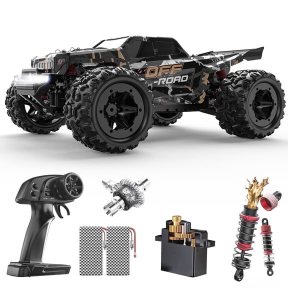 DEERC 9309E All Terrain Fast RC Cars for Adults 42KPH,4WD Electric Off-Road Remote Control Monster Truck,2.4Ghz High Speed Car,Waterproof Truck with 2 Batteries