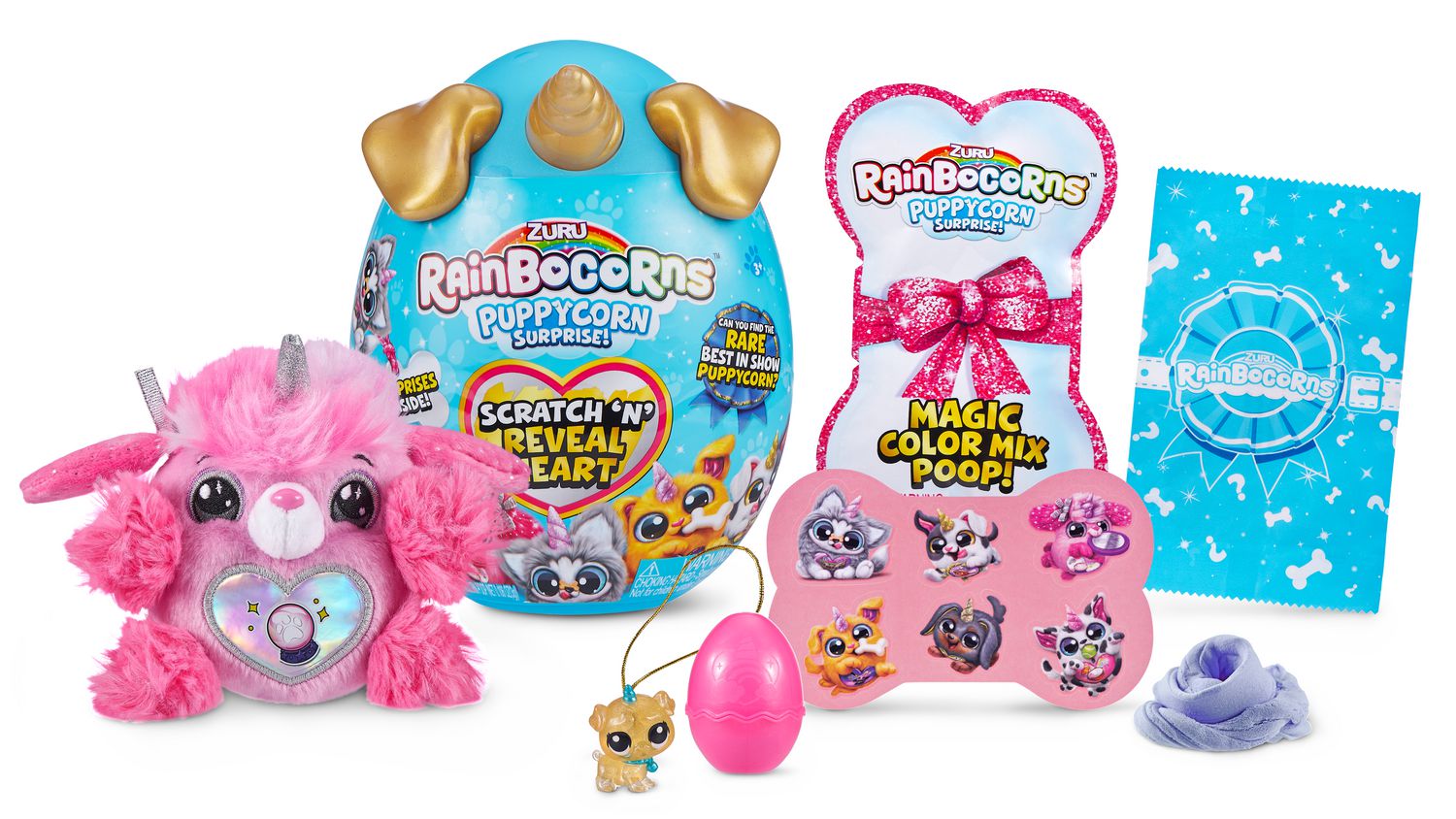 Chiots unicornes surprise au coeur d'étincelle série 3 Rainbocorns par ZURU