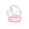 12PCS 10g/10ml/0.34z Empty Refillable Round Clear Plastic Jars Small Tins Cosmetic Container Pot Storage with Pink Screw Cap Lid for Cream Lotion Lip Balm Ointments Eye Shadow Sample Package