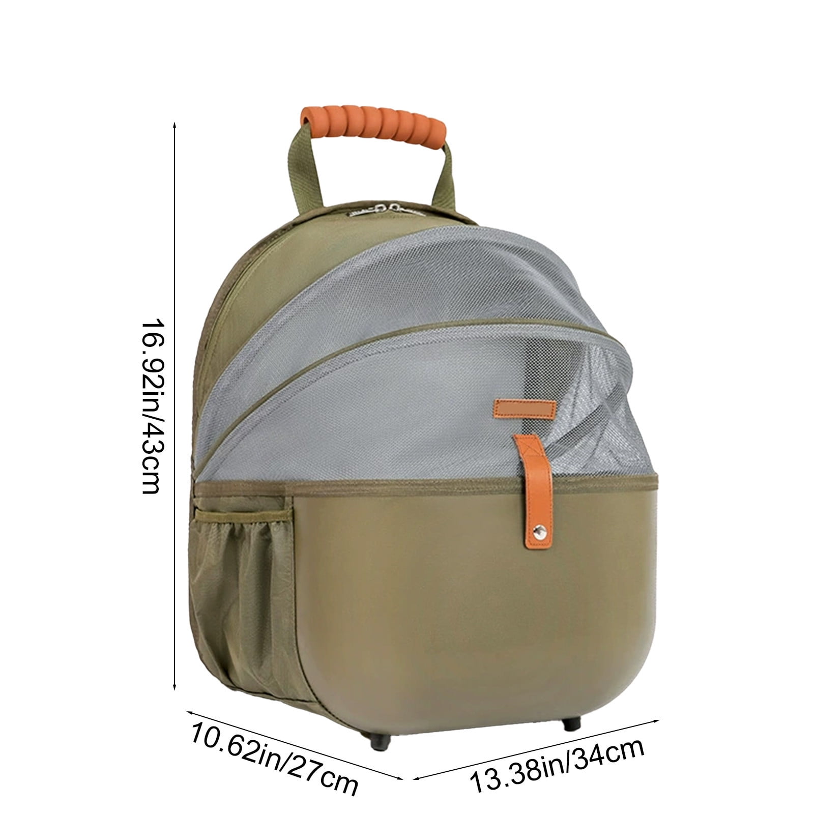 16.92X13.38X10.62 Inch Pet Backpack,Pet Cat Bag Out Portable Large Capacity Backpack Space Capsule Breathable Dog To Go With Supplies,Pet Supplies