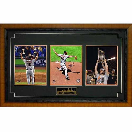 Mlb 15x35 Triple Autographed Frame - Mad