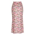 thumbnail image 3 of Njagoc3 Womens High-Waisted Pink Paisley Print Midi Skirt for Artistic Casual & Daily Wear, 3 of 5