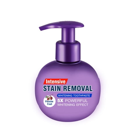 Intensive Stain Remover Whitening Toothpaste Anti Bleeding Gums for Brushing Teeth Whitening Toothpaste Intensive Safe Teeth Intensive Stain Removal Whitening Fight Bleeding Gums Passion Fruit