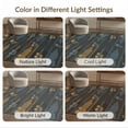 thumbnail image 7 of ODIKA 4'x6' Washable Area Rug Non-Slip, Chair-Friendly, Flatwoven Record Vinyl Retro Dj Turntable Featuring Grooves Wave Lines for Home Office, Under Desk, 7 of 7