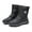 Black, variant on comerut Women Winter Waterproof Plush Lining Zip Mid-calf Snow Boots Outdoor Warm Shoes