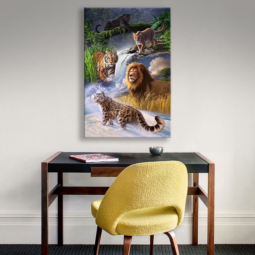 ArtWall Jerry Lofaro Big Cats Wall Art