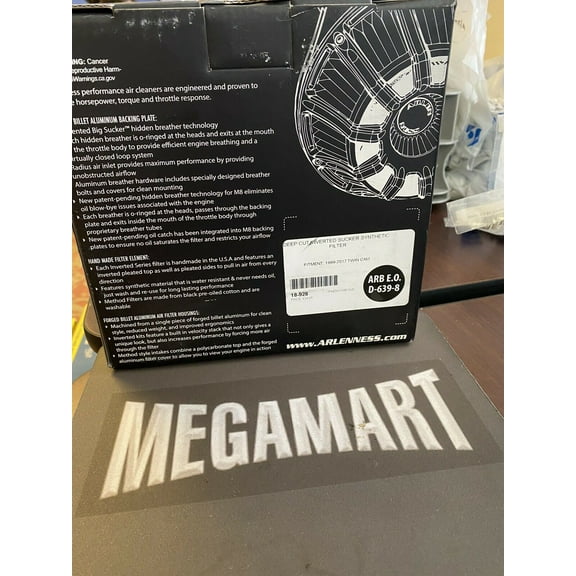 NEW Arlen Ness 18-928 Chrome Deep Cut Inverted Series Air Cleaner Kit for Harley